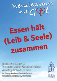Plakat zum Abendgottesdienst