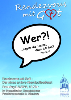 Plakat zum Gottesdienst