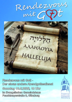 Plakat zum Abendgottesdienst