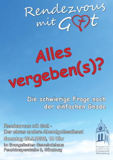 Plakat zum Gottesdienst