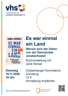 Plakat zur Veranstaltung