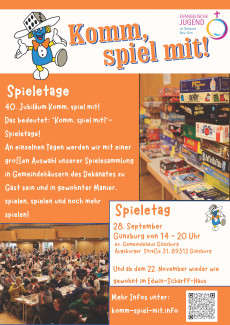 Plakat Spieletag