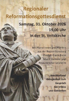 Plakat zum Gottesdienst