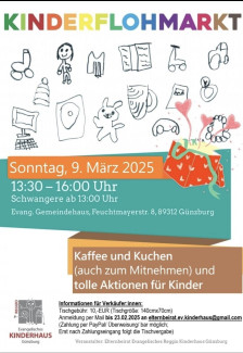 Plakat Kinderflohmarkt